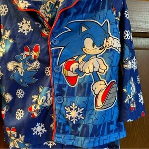Sonic the Hedgehog Christmas Pajamas 3T 2 piece set